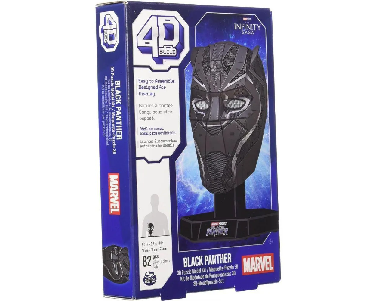 4D Build Rompecabezas Pantera Negra de Marvel