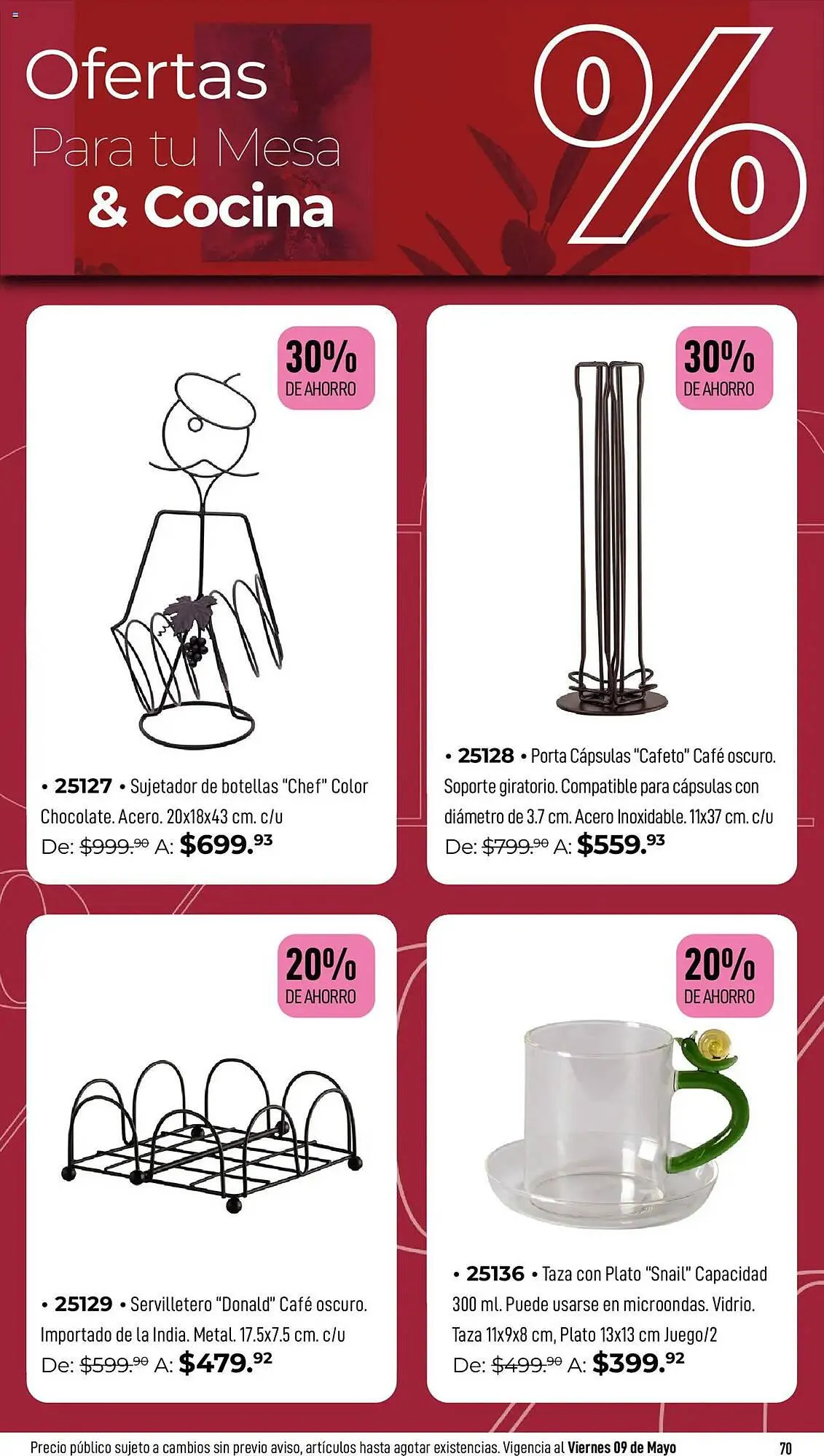 Catálogo de Catálogo Home Interiors 22 de abril al 9 de mayo 2025 - Pagina 70