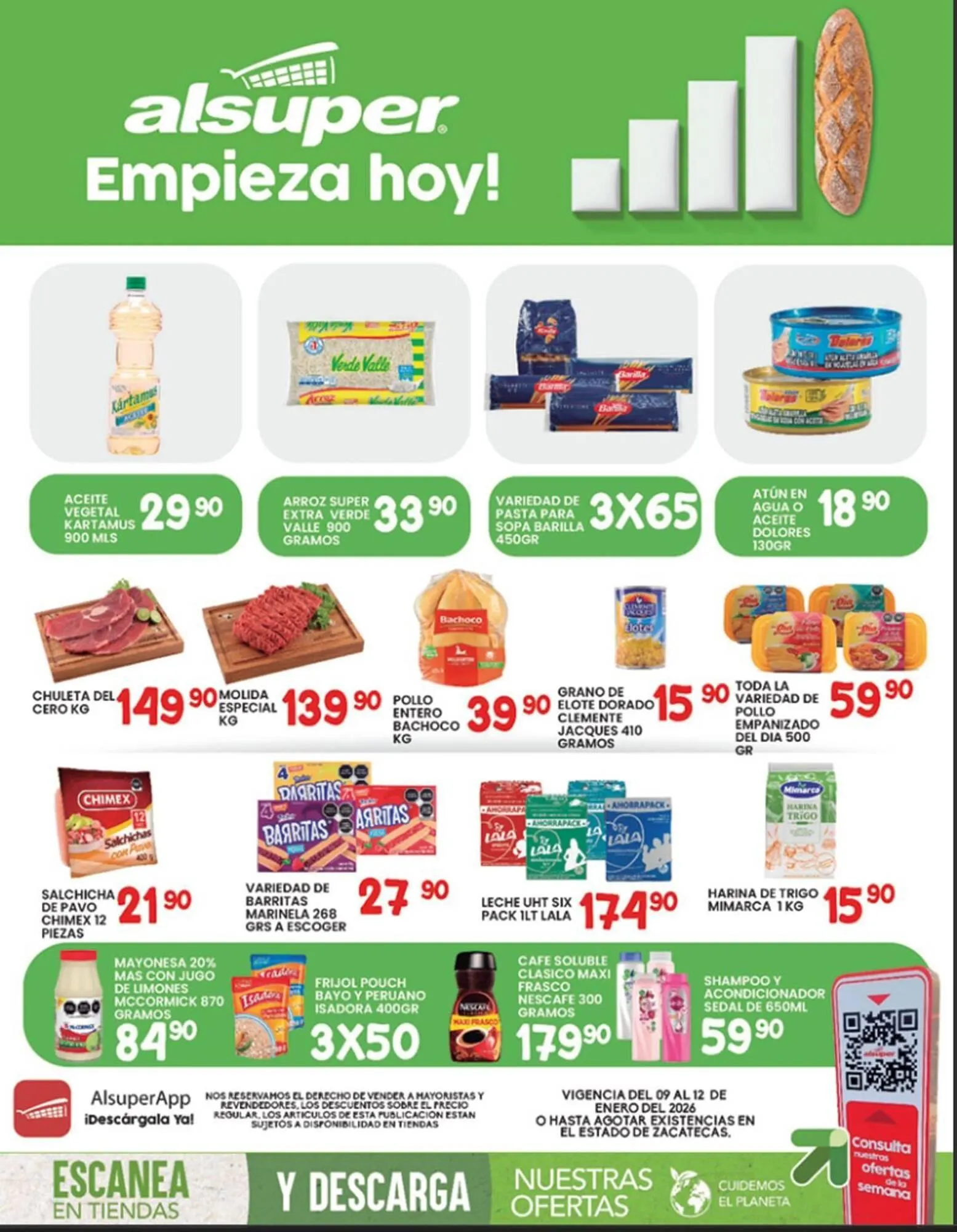 Catálogo de Folleto Alsuper 9 de enero al 12 de enero 2026 - Pagina 1