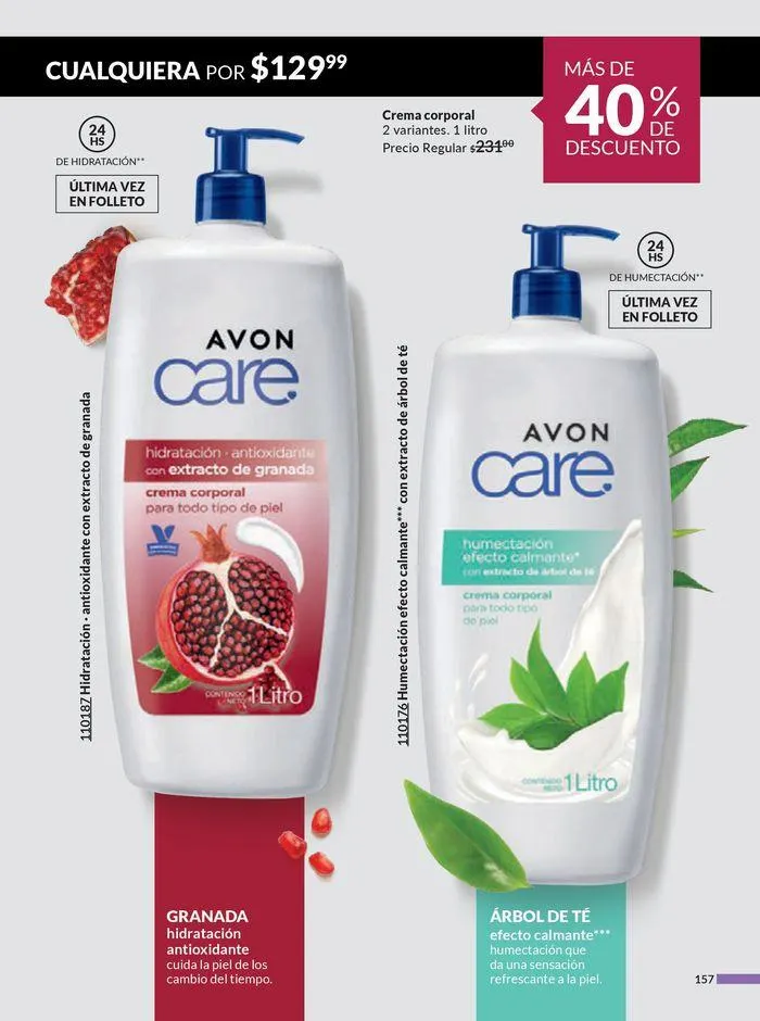 Catálogo de Avon COSMÉTICOS C09 17 de abril al 22 de mayo 2024 - Pagina 157