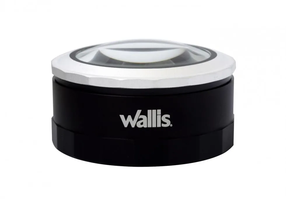 Lupa de 3x y 5x, con zoom 5x y 7x, de 9.2 cm de diámetro, con luz LED, negro