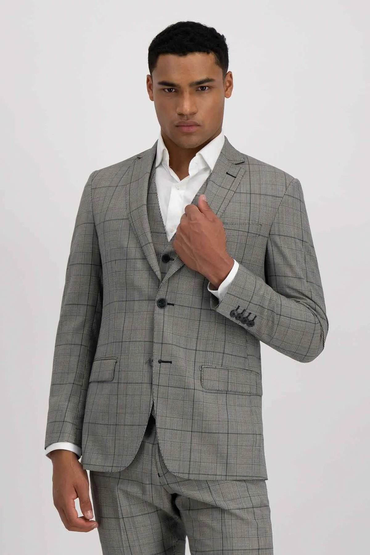 Traje Trío Gris Roberts Red Slim Fit