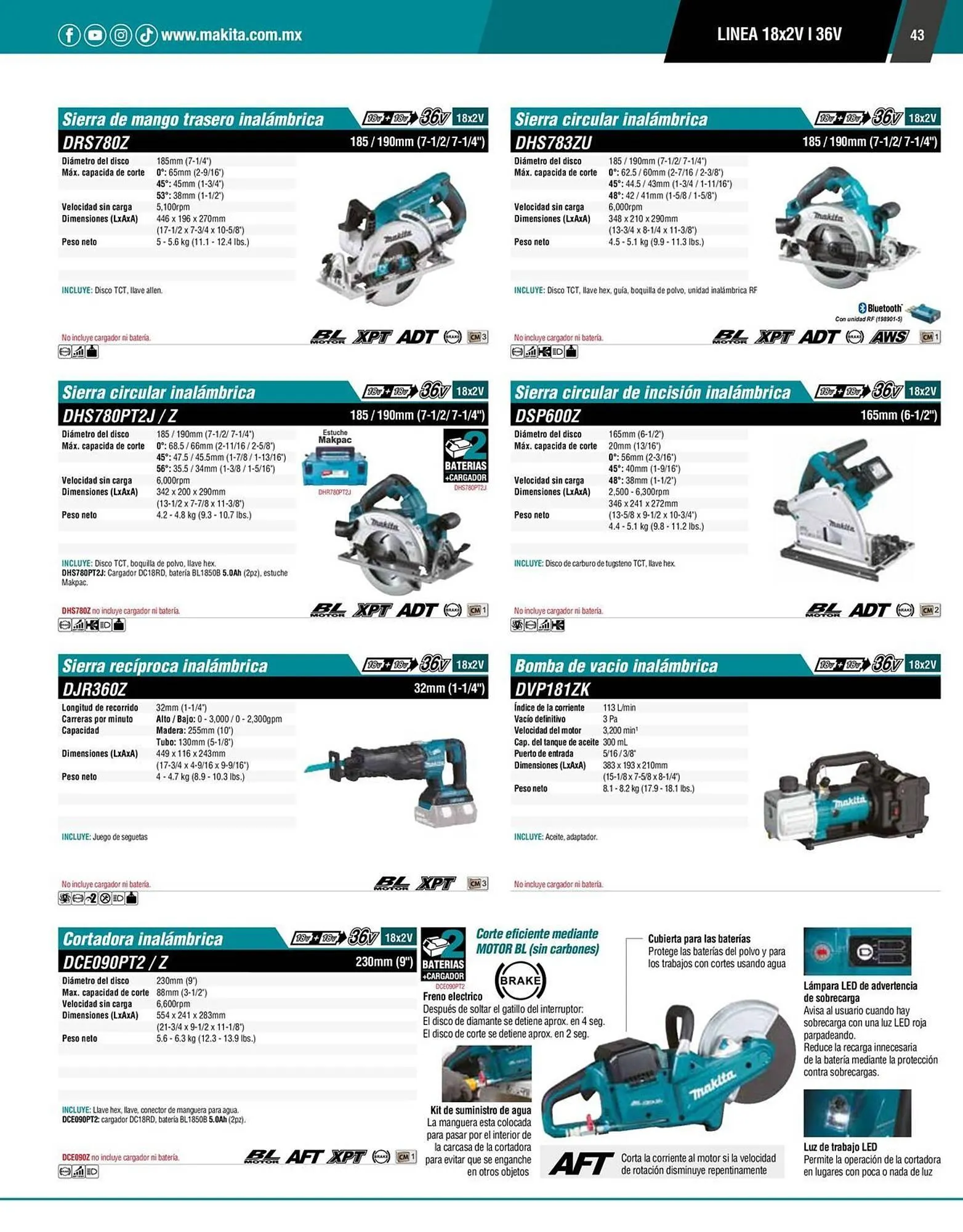 Catálogo de Catálogo Makita 12 de enero al 31 de diciembre 2026 - Pagina 43