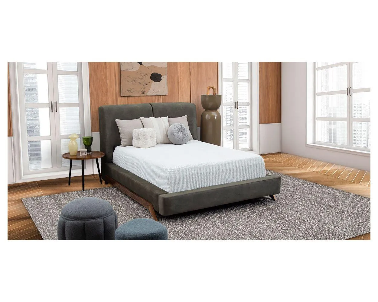 Cama Matrimonial Hanna Verde