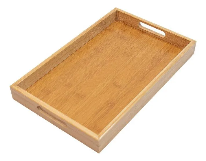 Charola Ecowood Individual De Madera De Bambú