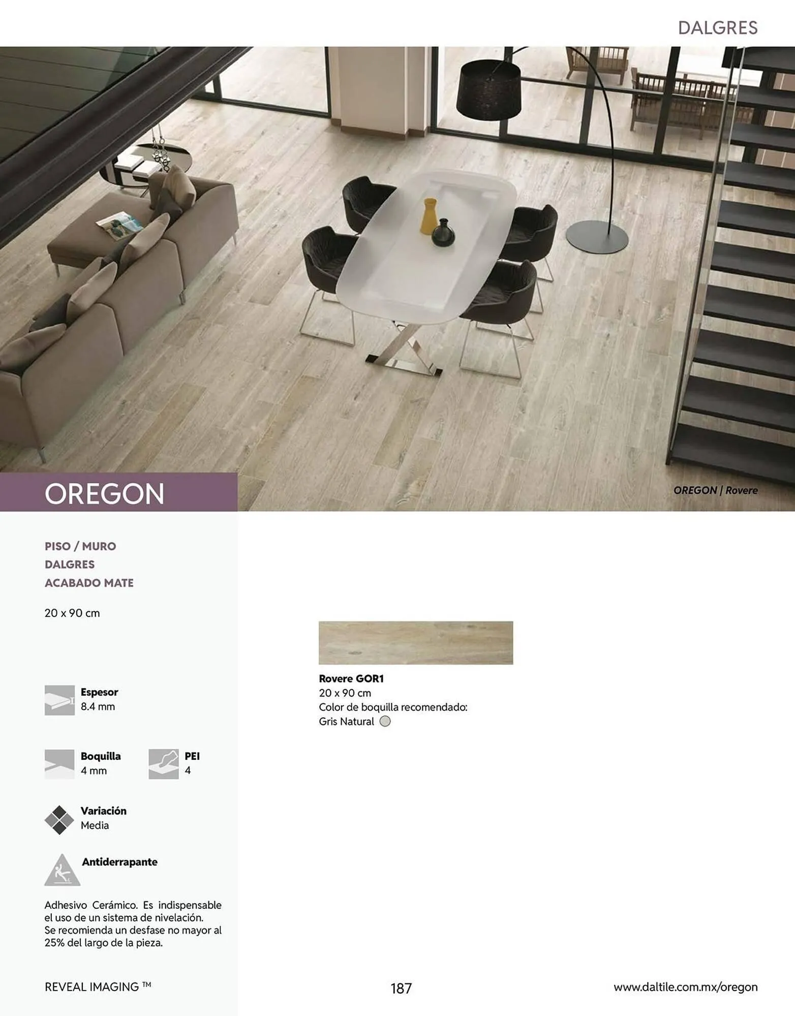 Catálogo de Catálogo Daltile 13 de enero al 31 de diciembre 2026 - Pagina 187