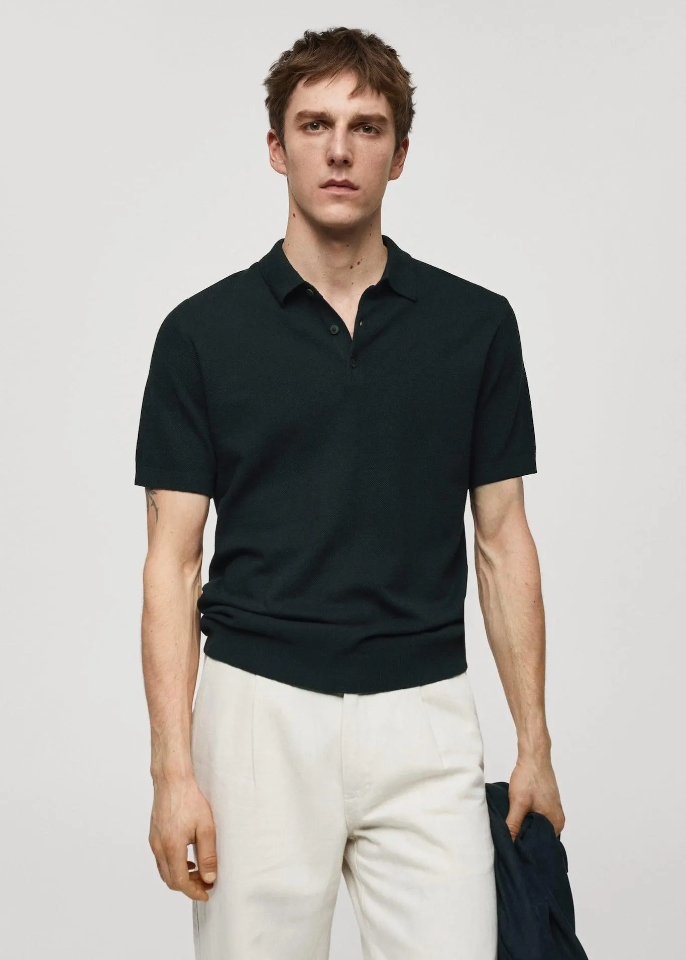 Polo punto manga corta
