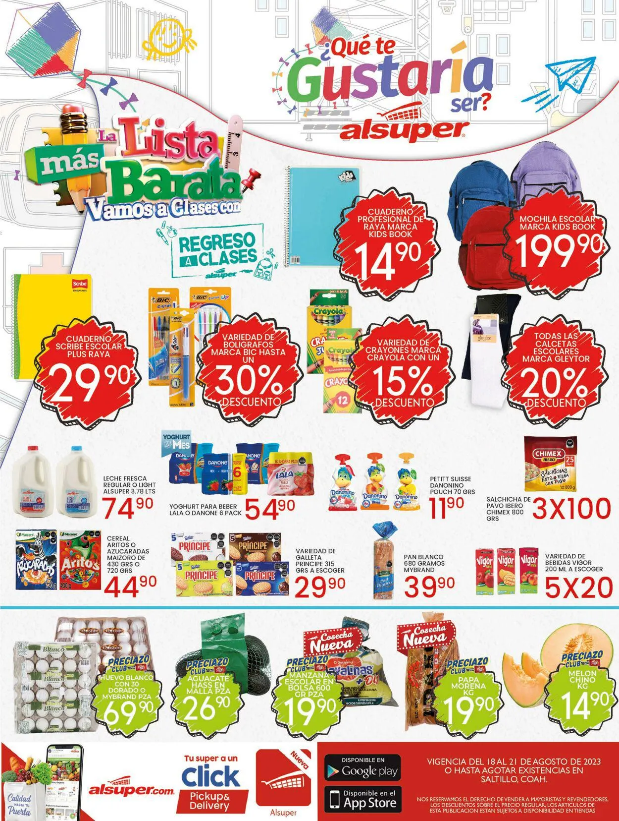 Catálogo de Alsuper - Saltillo 18 de agosto al 21 de agosto 2023 - Pagina 1