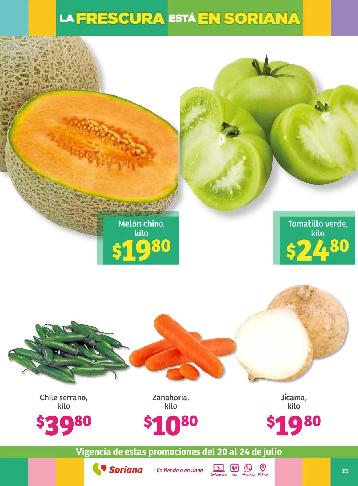 Catálogo de Soriana - Folleto Julio Regalado Mercado Nacional Oferta actual 20 de julio al 27 de julio 2023 - Pagina 22