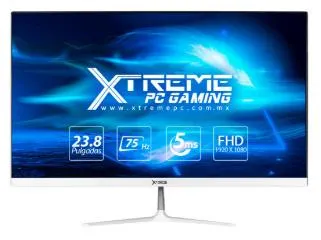 Monitor Gamer Xtreme PC Gaming Infinite Game ZM-18011 LED 23.8", 1920x1080 Full HD, FreeSync, 75Hz, HDMI, Bocinas Integradas, Blanco