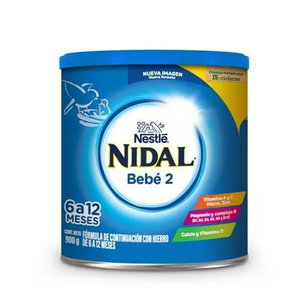 Fórmula Nidal 2 infantil lata 900 g