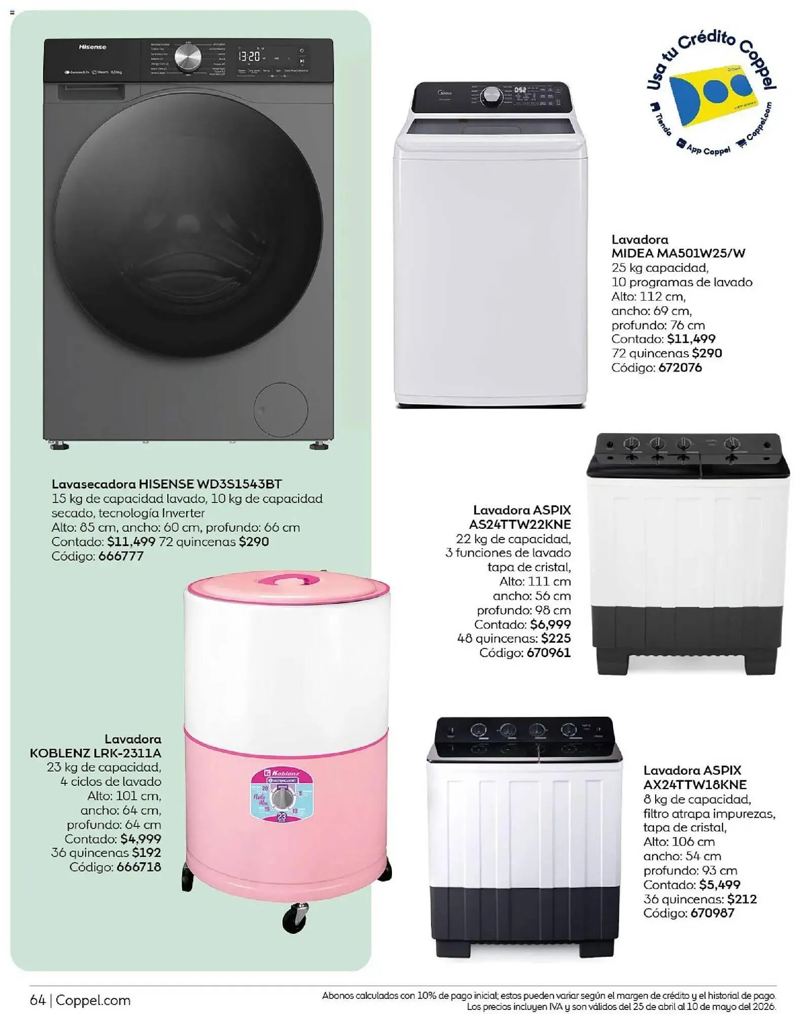 Catálogo de Catálogo Coppel 25 de abril al 10 de mayo 2026 - Pagina 64