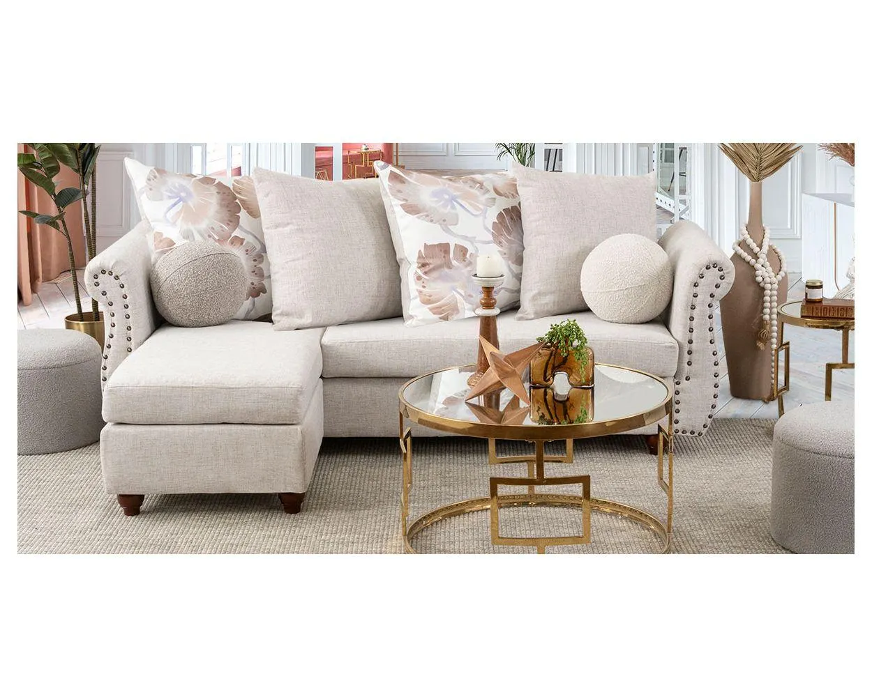 Sala Modular Jaqueline Beige