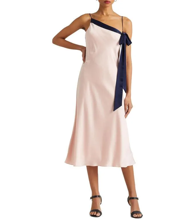 Vestido de fiesta largo sin mangas liso Deyako Mujer