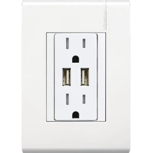 Toma de corriente usb blanca Modus