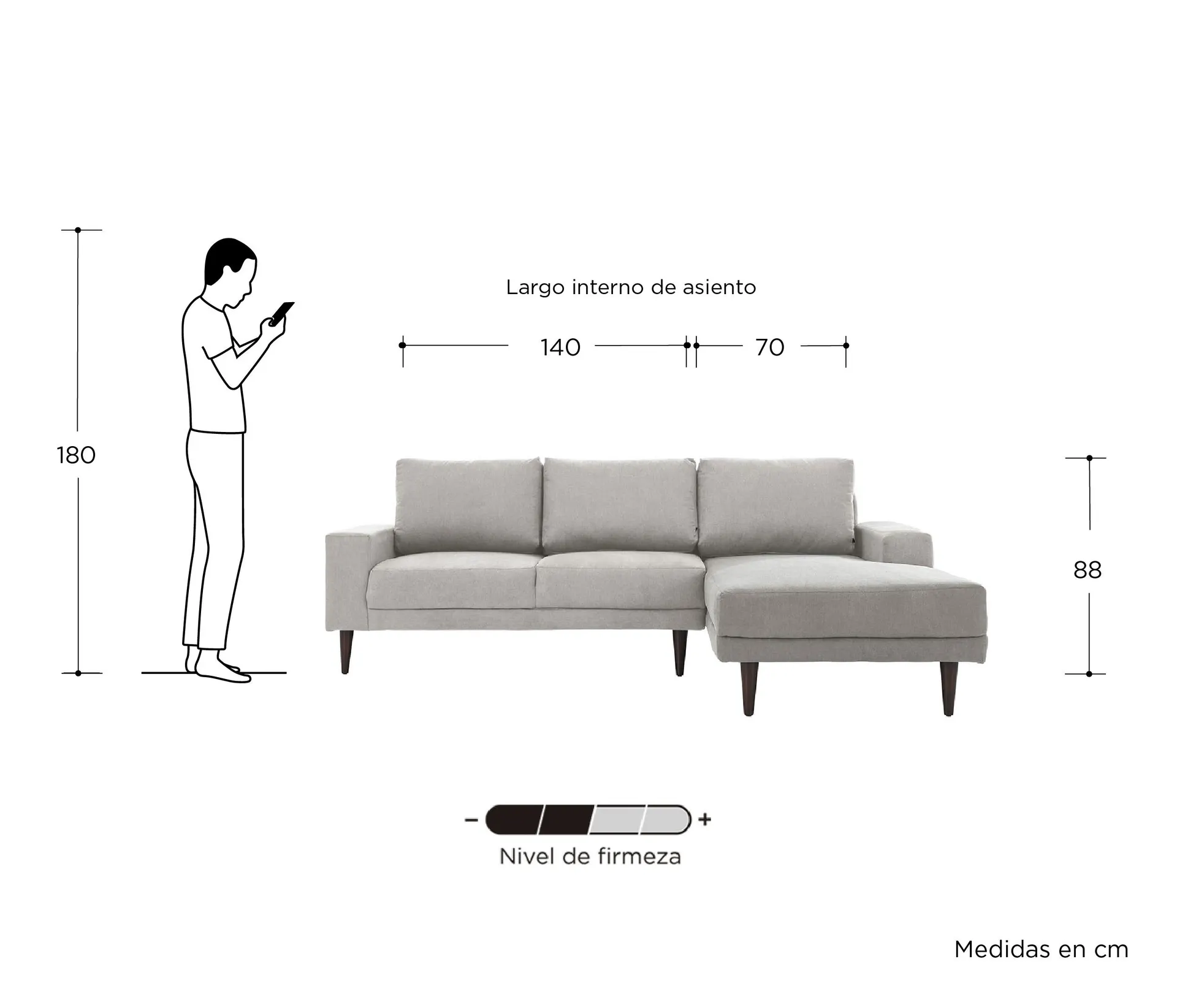 Sala esquinera Derecha Sevilla - Beige