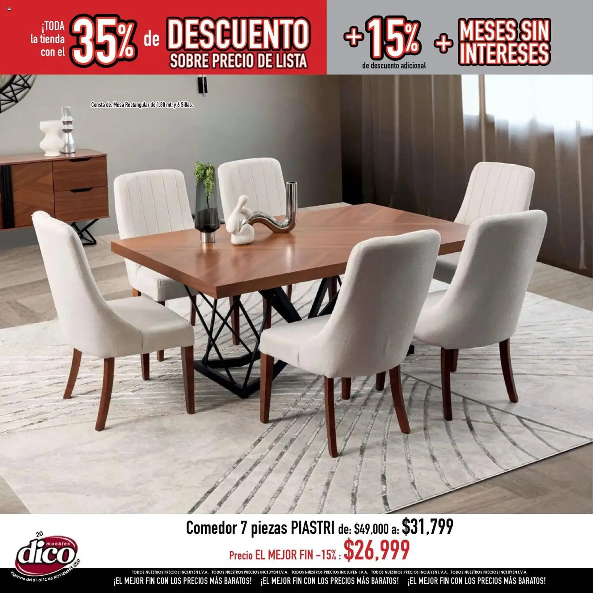 Catálogo de Catálogo Muebles Dico 1 de noviembre al 13 de noviembre 2025 - Pagina 20