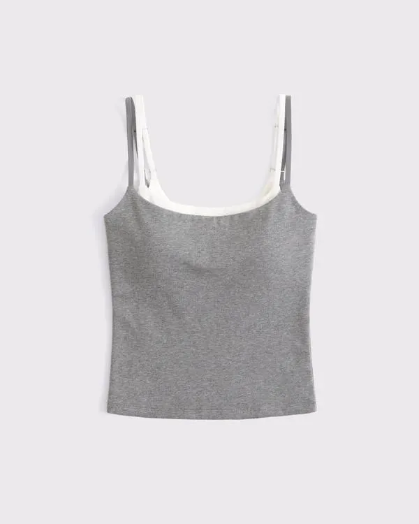 Bra-Free Double-Layered 90s Cami