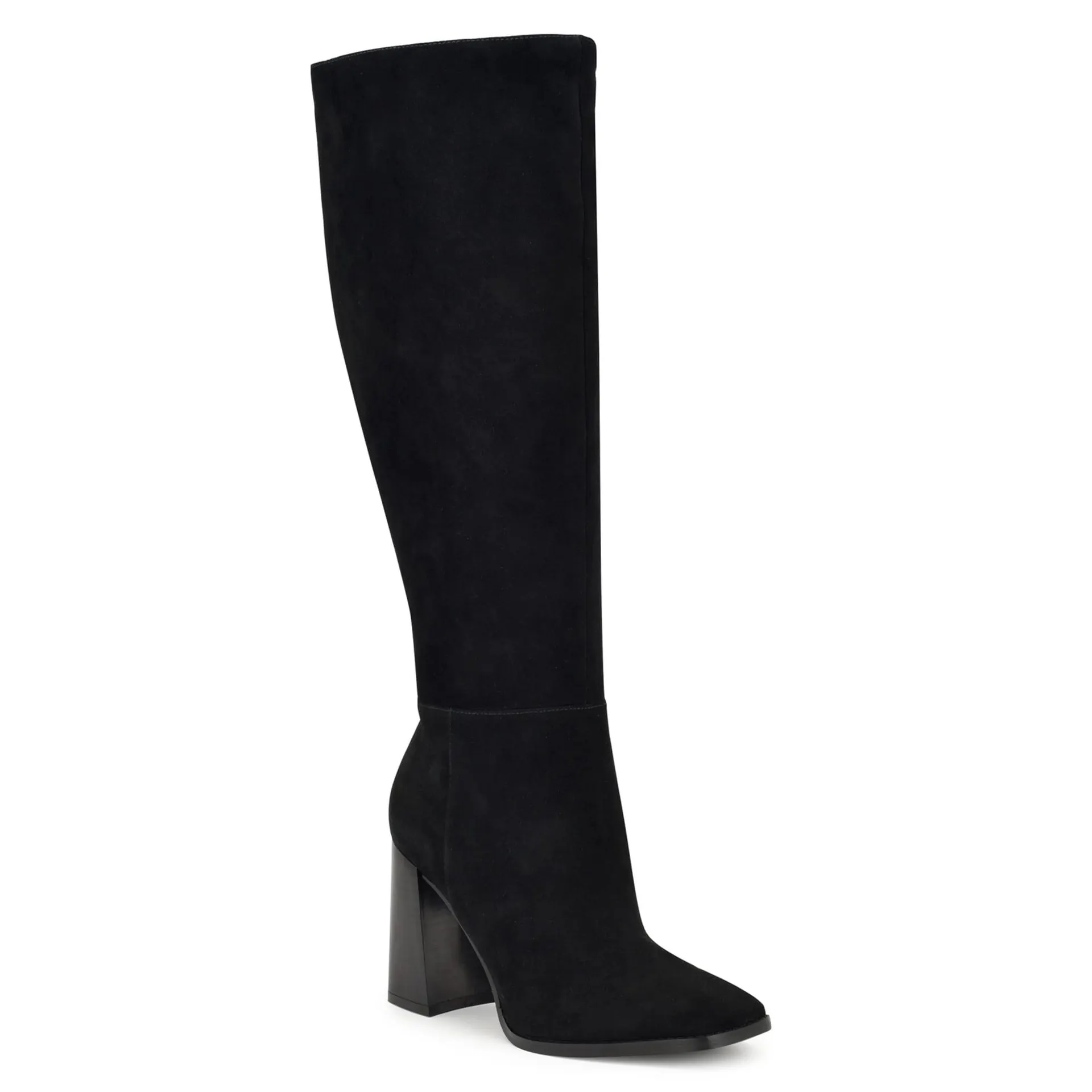 Nine West Temas Piel Acabado Gamuza Negro