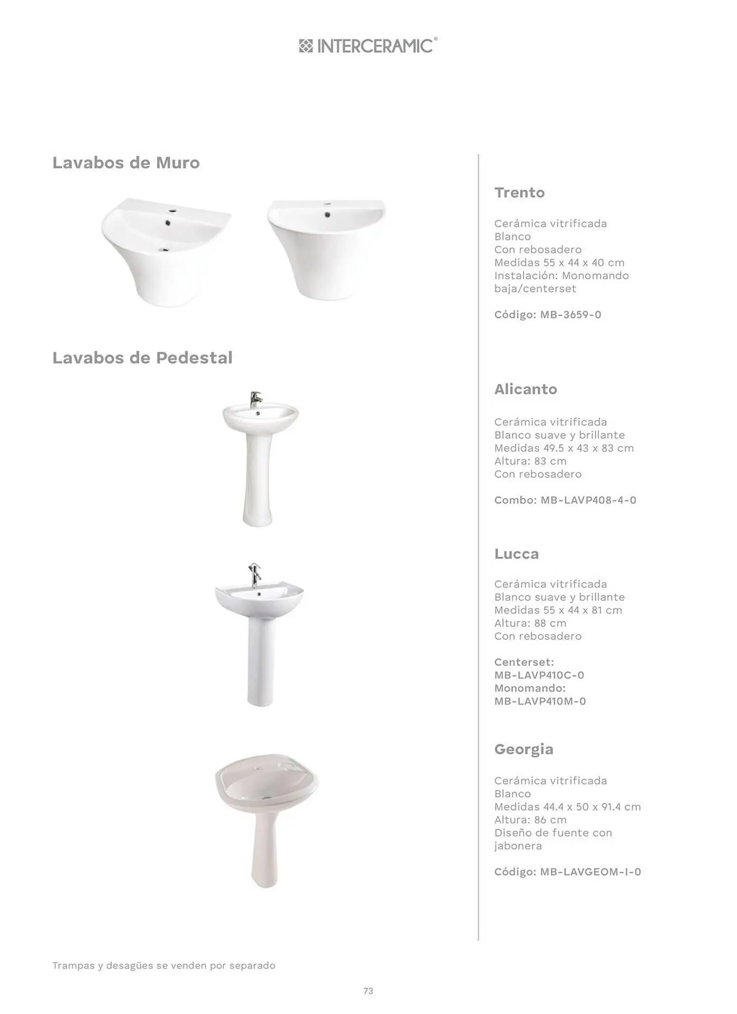 Catálogo de Catálogo Interceramic 3 de octubre al 3 de octubre 2026 - Pagina 73