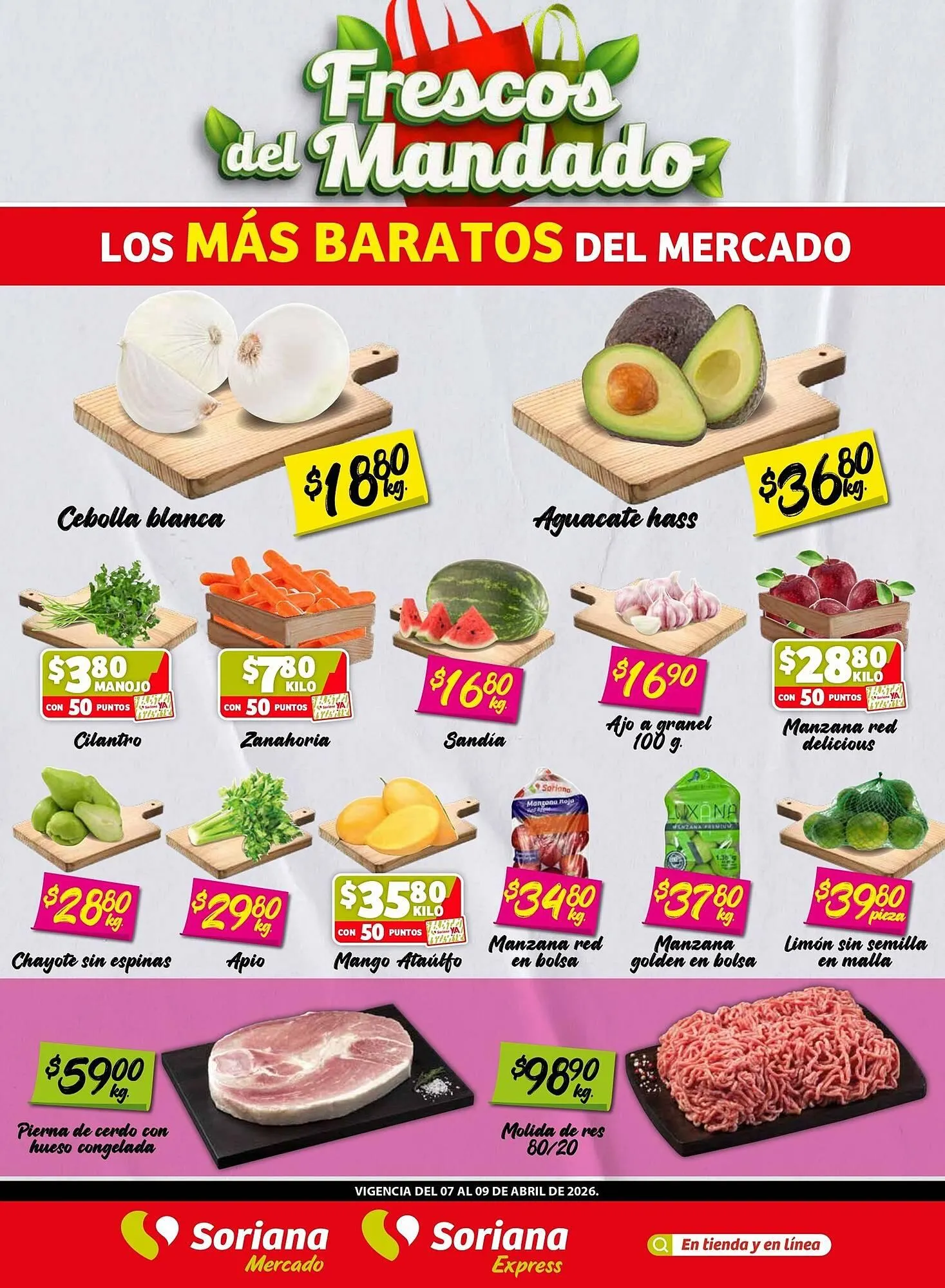 Catálogo de Folleto Soriana Mercado 7 de abril al 9 de abril 2026 - Pagina 1