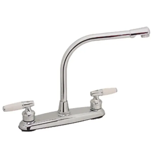 Mezcladora para fregadero al piso, con Chapetón, Cromo, RUGO, 8-IP