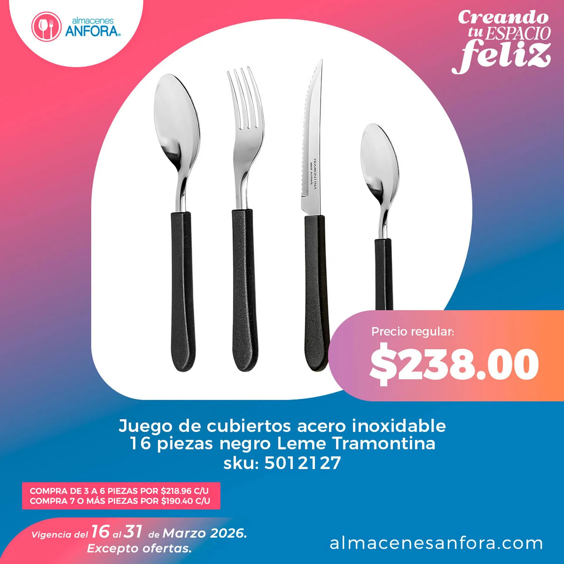 Catálogo de Catálogo Almacenes Anfora 16 de marzo al 31 de marzo 2026 - Pagina 1