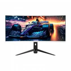 Monitor Gamer Curvo Balam Rush Extreme Earth Pro MGP34C LED 34", 3440x1440 Ultra Wide Quad HD, 165Hz, HDMI/DisplayPort, Bocinas Integradas, Blanco