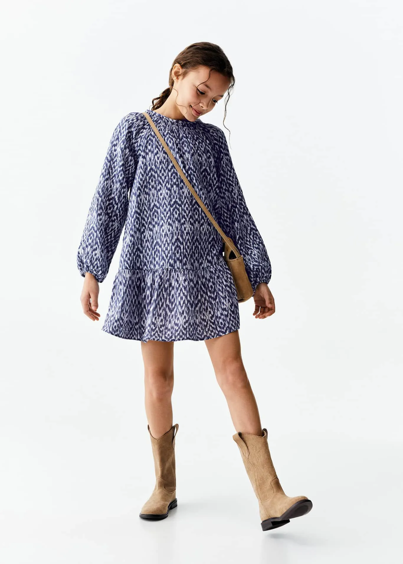 Vestido algodón estampado