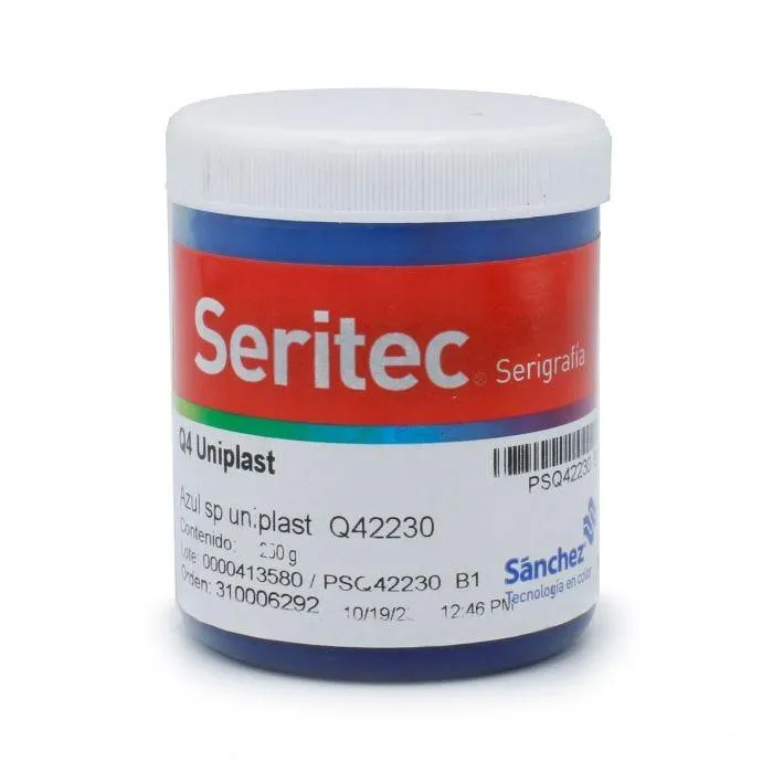 Tinta Uniplast Sanchez Q42230-1/4 Azul Sp 1/4 Kg. Serigrafia