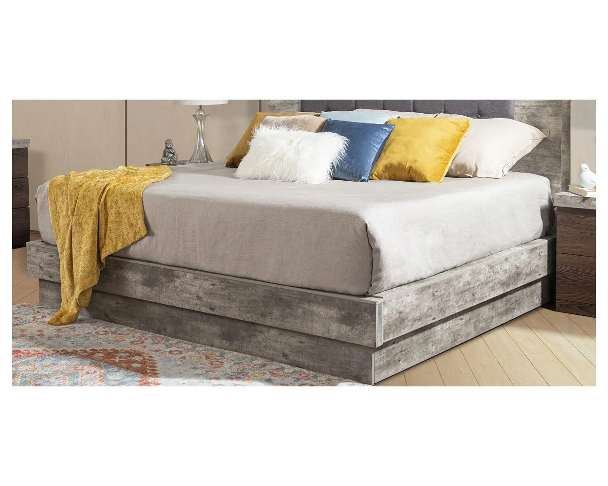 Base De Cama King Size Luxor Beton