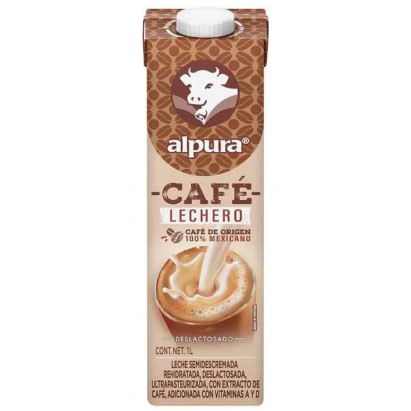 Leche Alpura café lechero 1000 ml