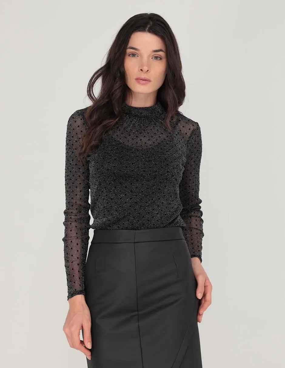 Blusa Contempo manga larga para mujer