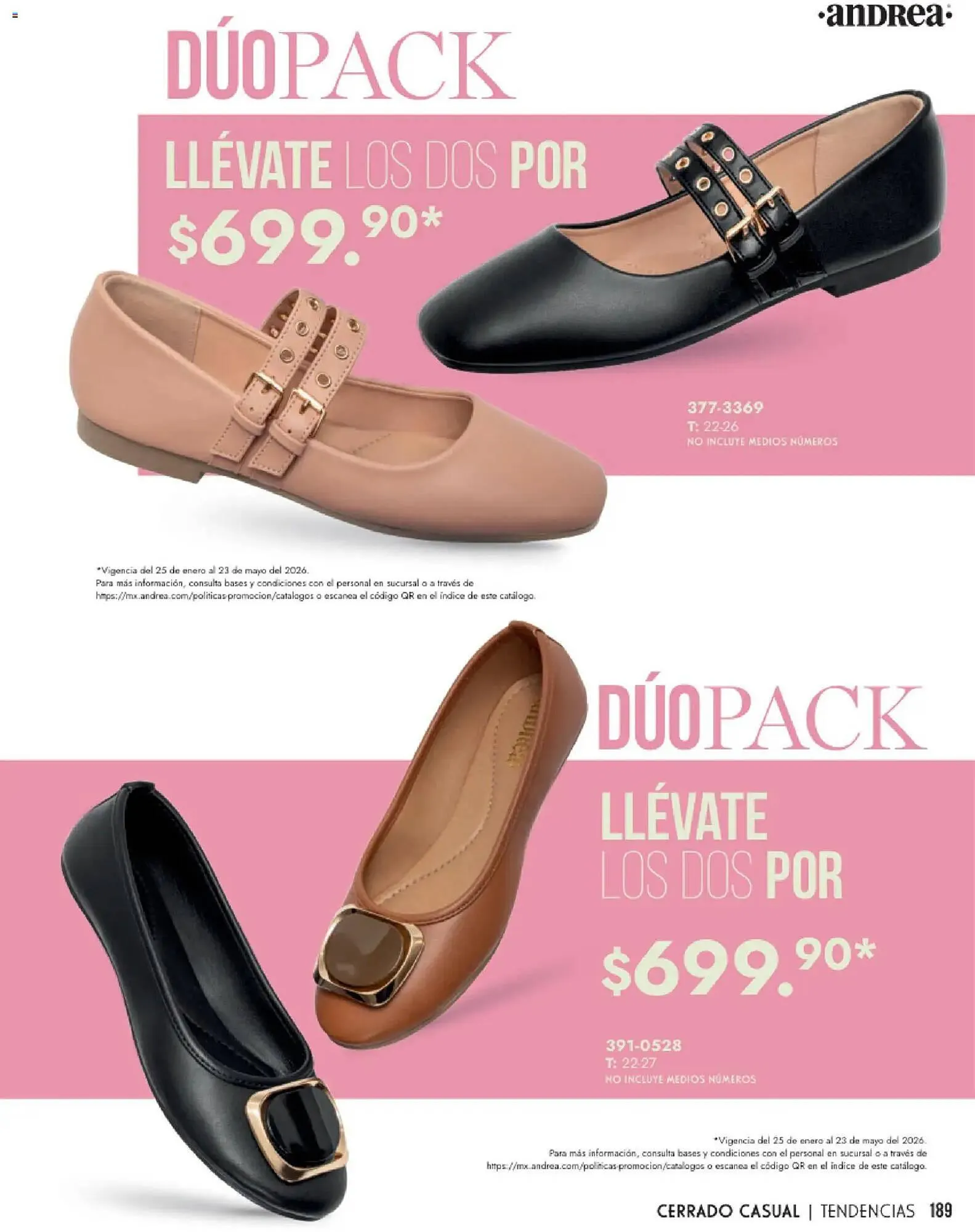 Catálogo de Catálogo Andrea 25 de enero al 24 de mayo 2026 - Pagina 189