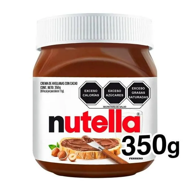 Crema de avellanas Nutella con cacao 350 g
