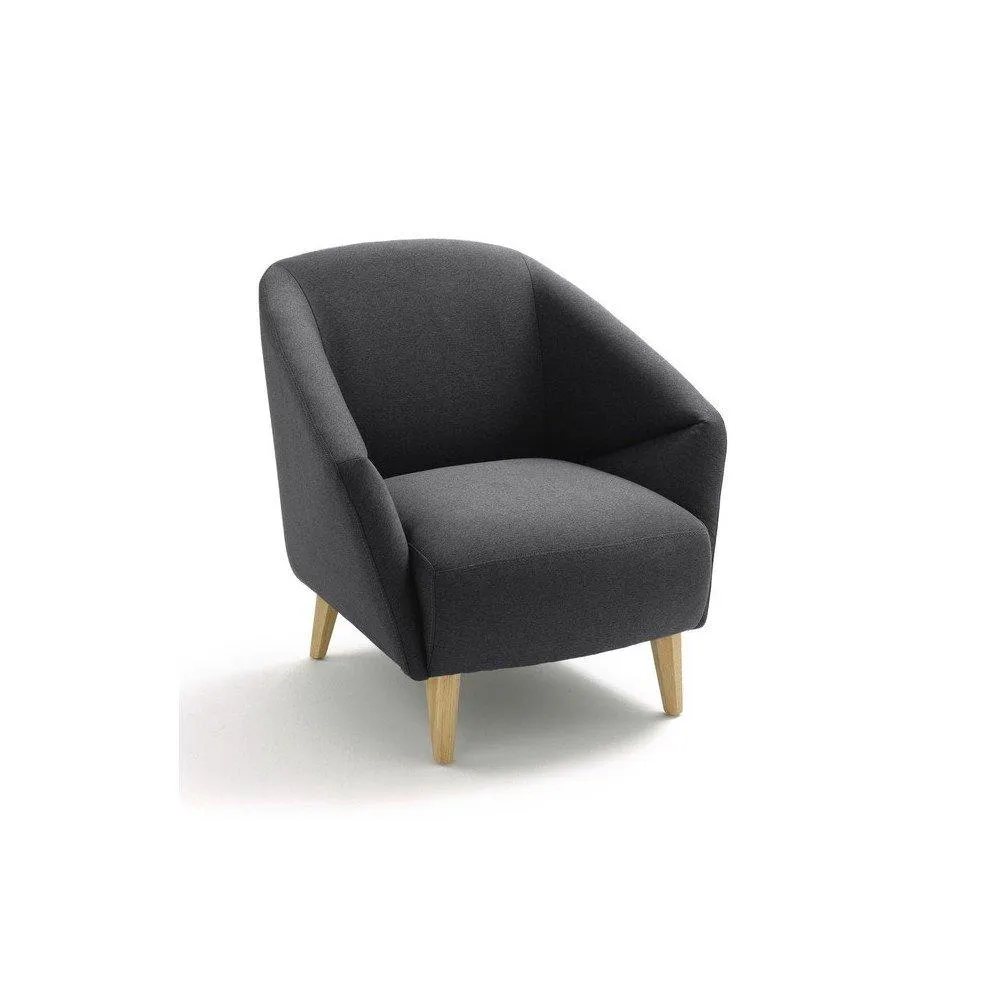 Exaequo - Sillón estilo moderno tela gris oscuro