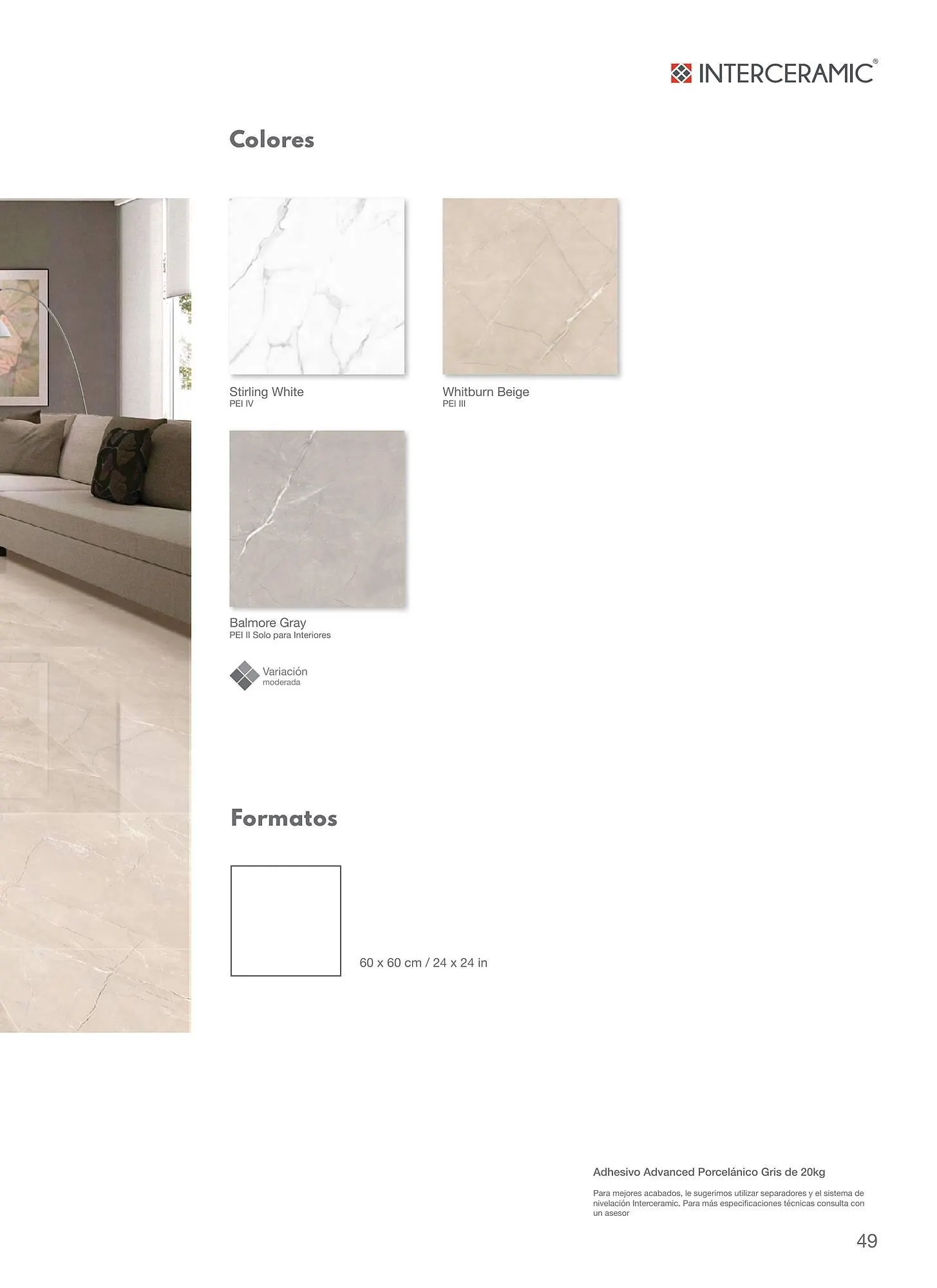 Catálogo de Catálogo Interceramic 12 de marzo al 31 de diciembre 2024 - Pagina 49