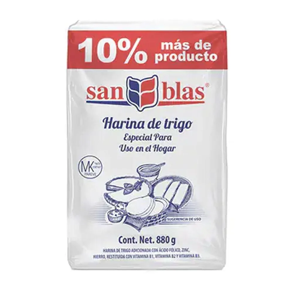 Harina De Trigo San Blas 800gr Paq