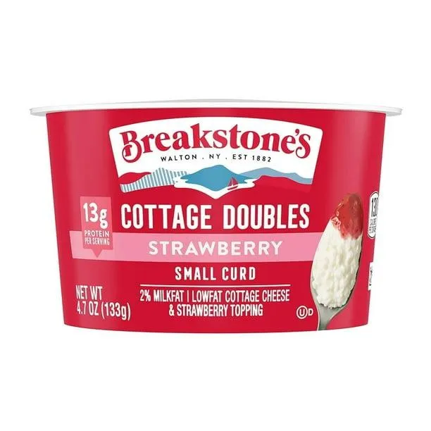 Queso cottage Breakstone´s con topping sabor fresa 133 g