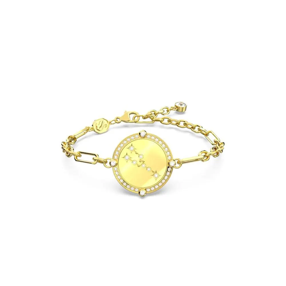 Pulsera Zodiac, Tauro, Tono dorado, Baño tono oro