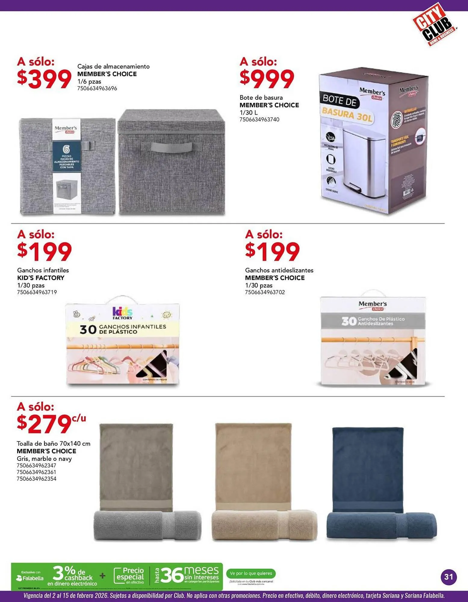Catálogo de Catálogo City Club 2 de febrero al 1 de marzo 2026 - Pagina 31