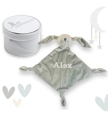 Mantita de Apego Personalizada con el Nombre del Bebé