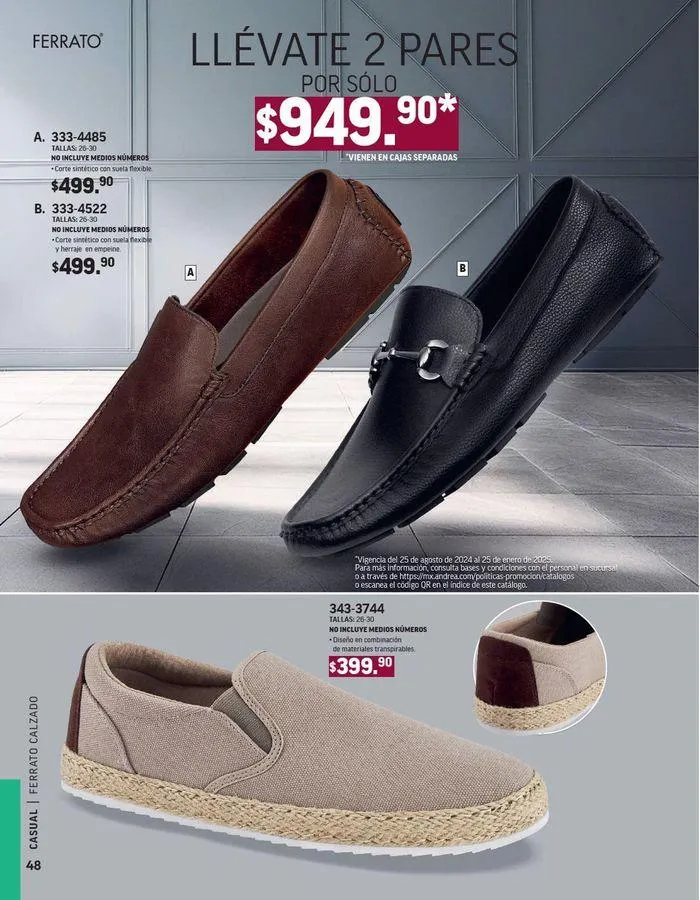 Catálogo de ANDREA - CALZADO CABALLERO 26 de agosto al 25 de enero 2025 - Pagina 138