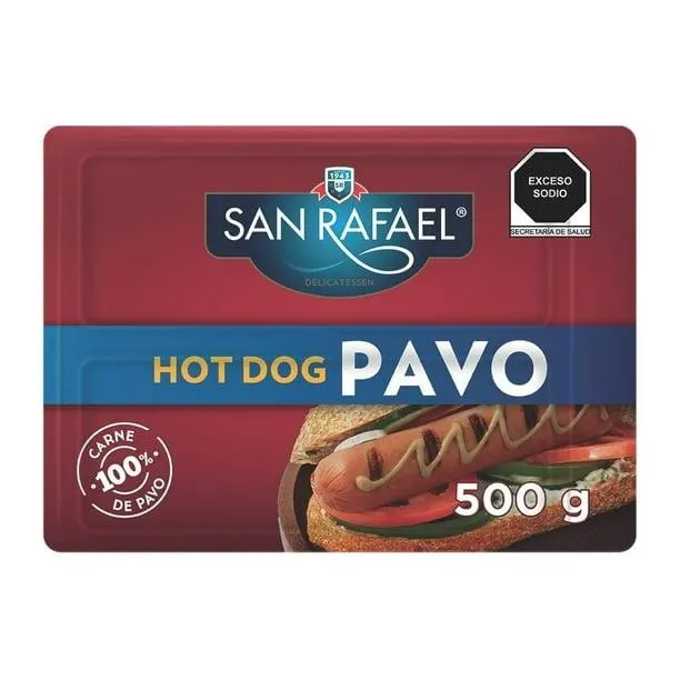 Salchicha de pavo San Rafael para hot dog 500 g