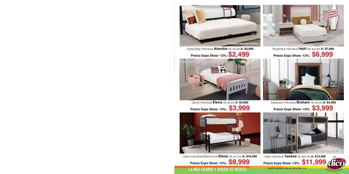 Catálogo de Muebles Dico Exposhow Centro Abril 25 17 de abril al 22 de abril 2025 - Pagina 23