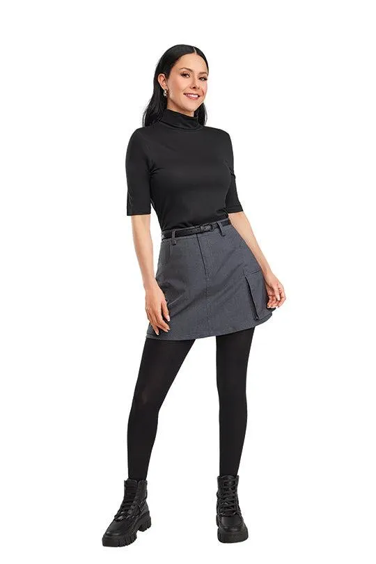 BLUSA DE CUELLO TORTUGA NEGRO 34127