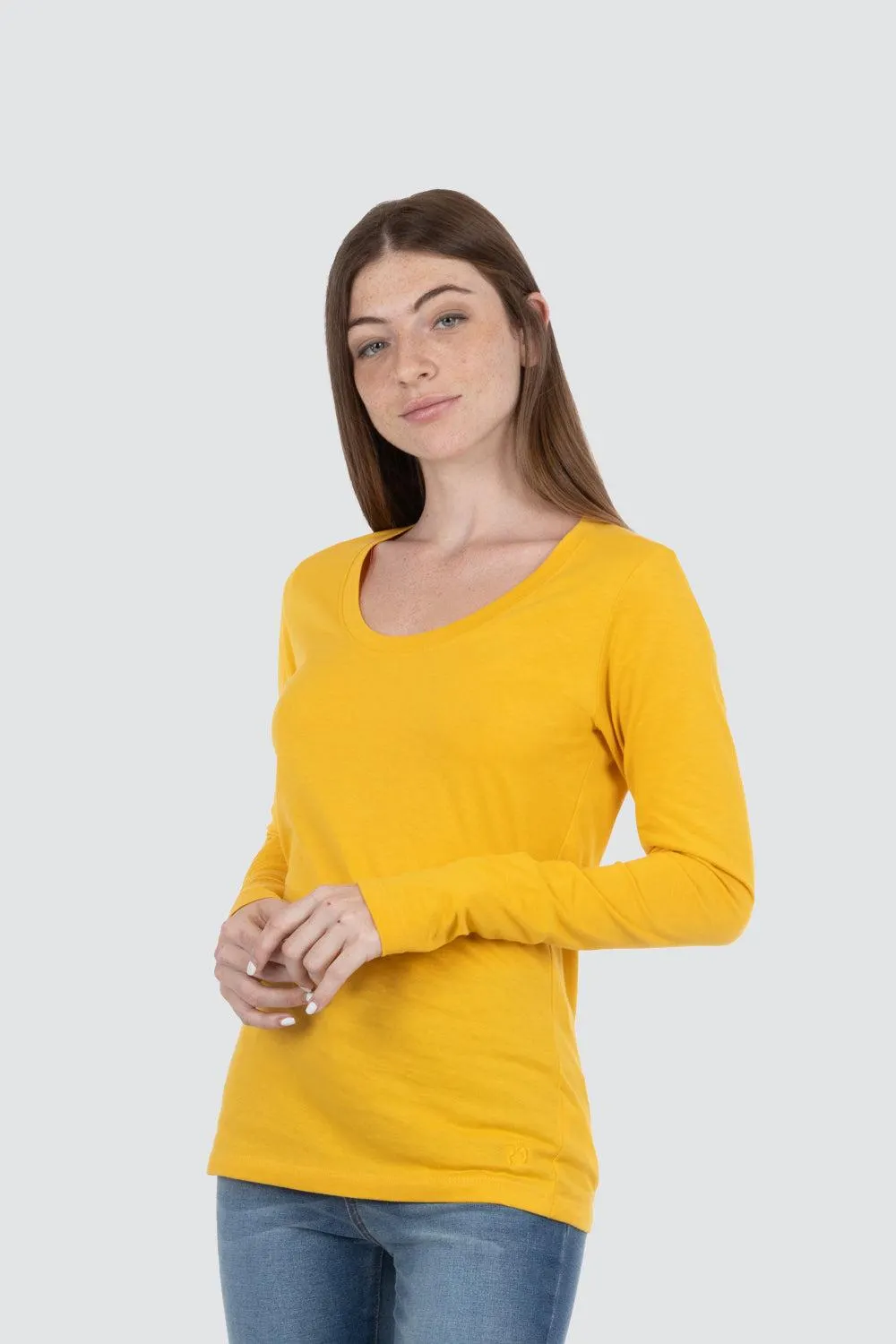 Playera amarilla manga larga