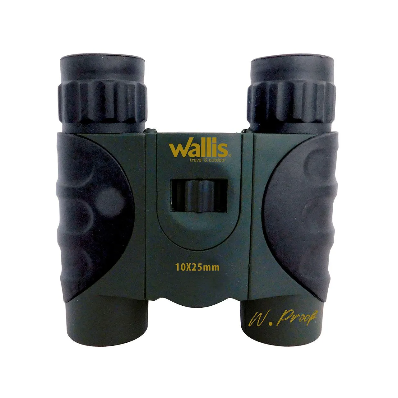 Binocular compacto tipo tejado, 10 x 25 mm, resistente a la lluvia
