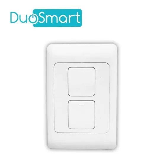 Switch Apagador WIFI 2.4 GHZ Duosmart A20, de 2 Unidades Compatible con Alexa y Google Home con Temporizadores