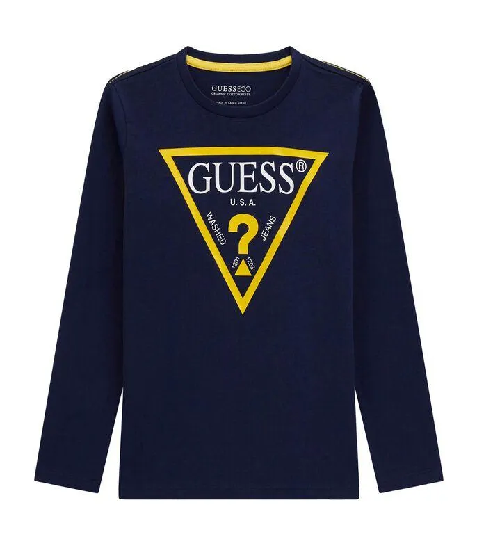 Playera estampada de manga larga Niño